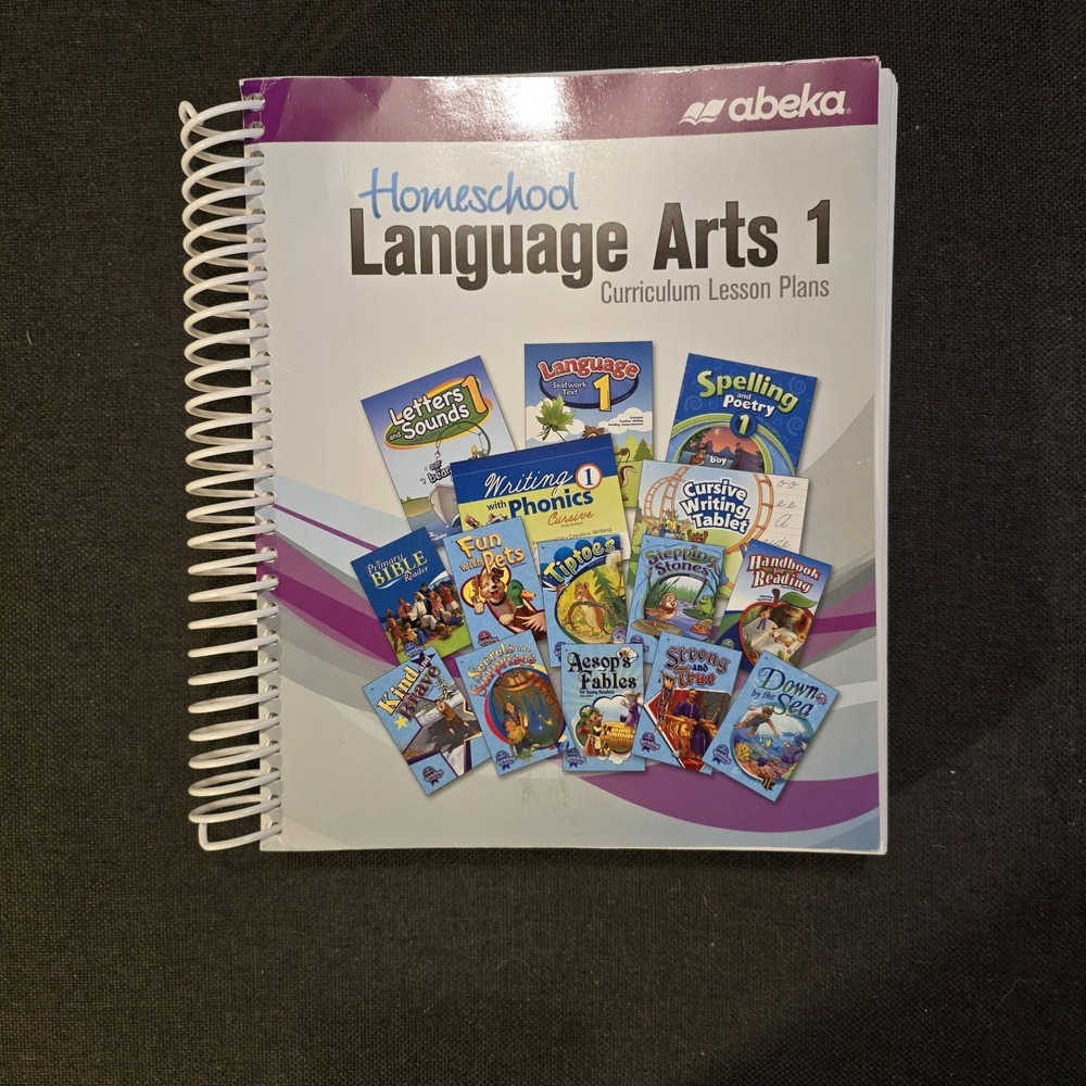 *Abeka Homeschool First Grade* Language Arts 1 Curriculum Lesson Plans Spiral